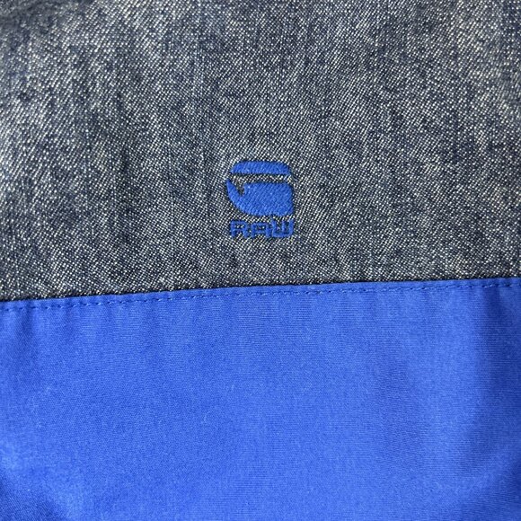 G Star Raw Men’s Small Button Up Denim Shirt DeniSetscale PM Overshirt Blue - Picture 2 of 10